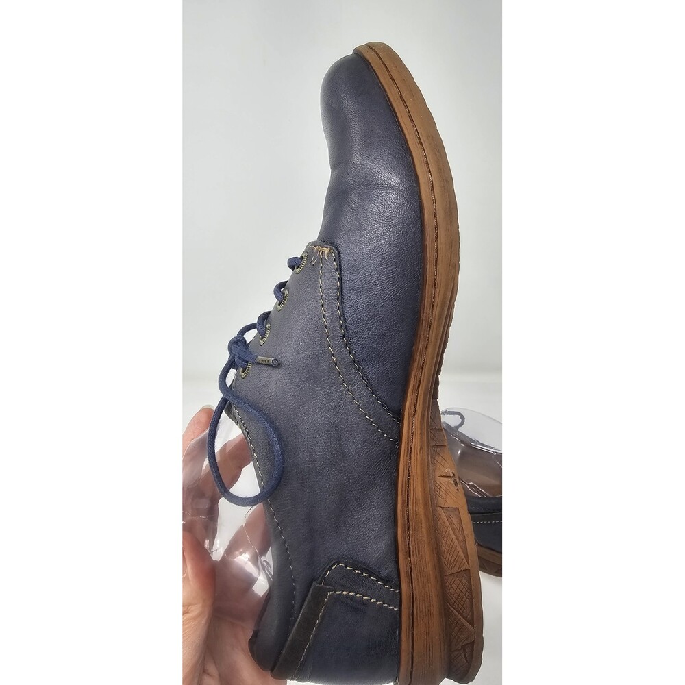 Comfortiva Fielding Oxford Navy Smooth Leather Women's Size 10W - Picture 5 of 11